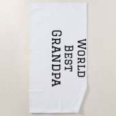 World Best Opa hinzufügen Namen Text Sport Text ei Strandtuch (Vorderseite)