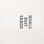 World Best Opa hinzufügen Namen Text Sport Text ei Yogamatte (Vorderseite (Horizontal))