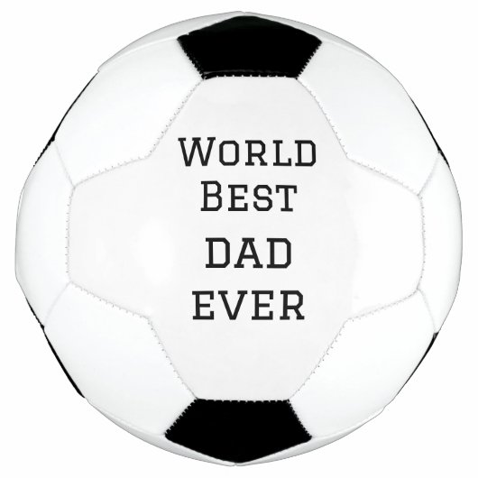 World Best Papa jemals Fett Name Text Sport Text Fußball (Vorderseite)