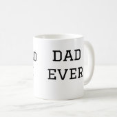 World Best Papa jemals Fett Name Text Sport Text Kaffeetasse (VorderseiteRechts)