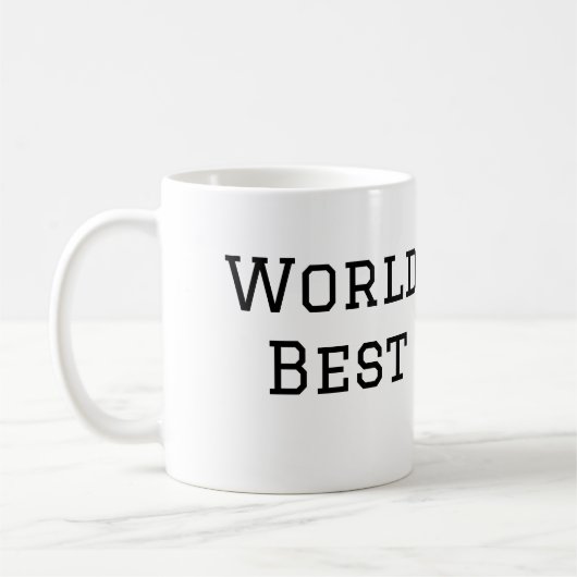 World Best Papa jemals Fett Name Text Sport Text Kaffeetasse (Links)