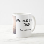 World Best Papa jemals Fett Name Text Sport Text Kaffeetasse (VorderseiteRechts)