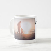 World Best Papa jemals Fett Name Text Sport Text Kaffeetasse (Vorderseite Links)