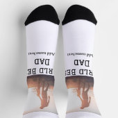 World Best Papa jemals Fett Name Text Sport Text Socken (Oben)