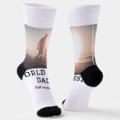 World Best Papa jemals Fett Name Text Sport Text Socken (Gewinkelt)