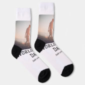 World Best Papa jemals Fett Name Text Sport Text Socken (Rechts)