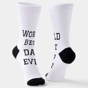 World Best Papa jemals Fett Name Text Sport Text Socken