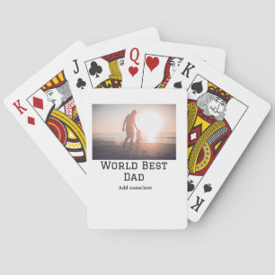 World Best Papa jemals Fett Name Text Sport Text Spielkarten