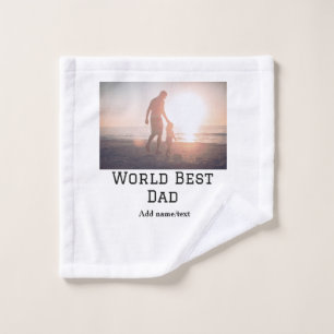 World Best Papa jemals Fett Name Text Sport Text Waschlappen