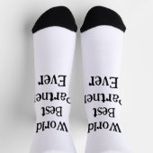 World best partner ever valentine's day lover gf  socken (Oben)