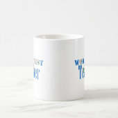 World Best Teacher Globe Naturetikum Typografie Bl Kaffeetasse (Mittel)