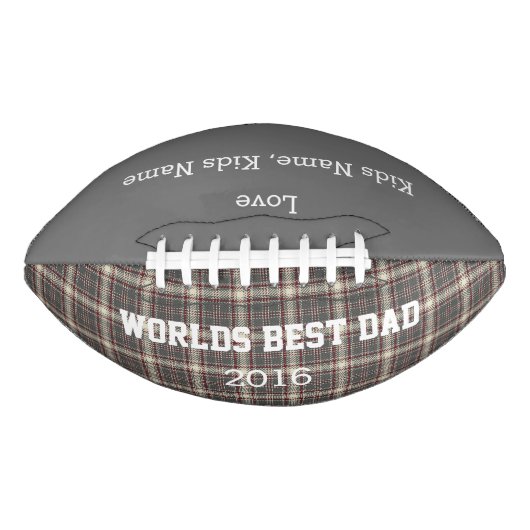 World Best Vater, Customizable Football Gift, (Vorderseite)
