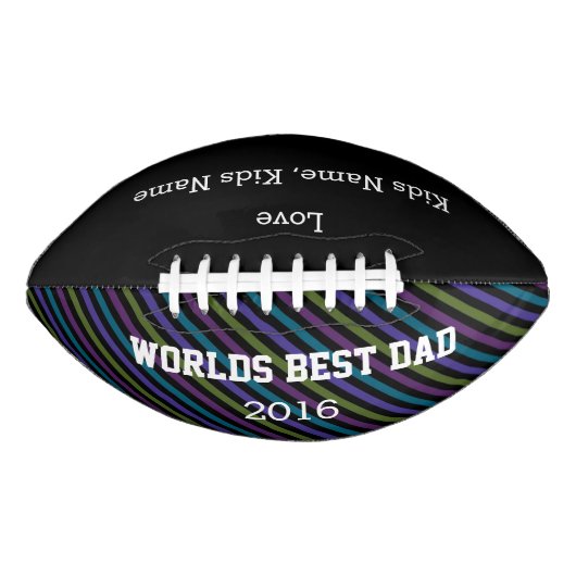 World Best Vater, Customizable Football Gift, (Vorderseite)