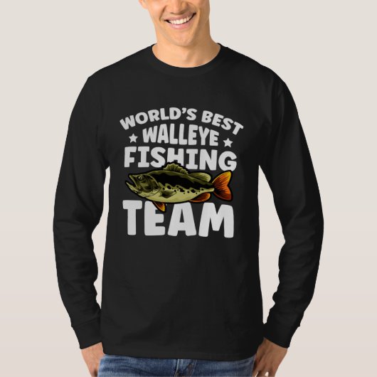 World best Walley Fishing Team Father Day T-Shirt (Vorderseite)