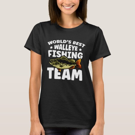 World best Walley Fishing Team  Father Day T-Shirt (Vorderseite)
