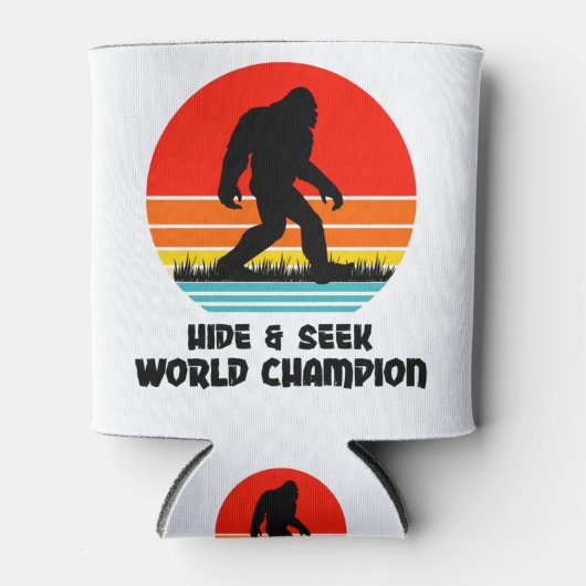 World Big Foot versteckt und sucht Dosenkühler (Vorderseite)