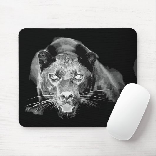 World Black Jaguar Cat Eyes Mousepads (Mit Mouse)