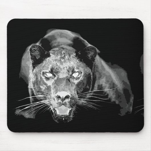 World Black Jaguar Cat Eyes Mousepads (Vorne)