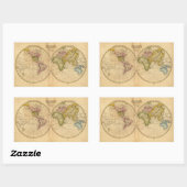 World by Worcester Rechteckiger Aufkleber (Blatt)