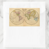 World by Worcester Rechteckiger Aufkleber (Tasche)