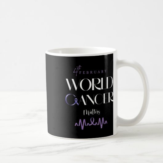 World Cancer Day February Support 2022  Kaffeetasse (Rechts)