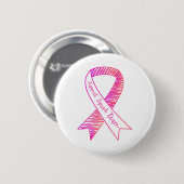 World Cancer Day Support Squad Team Brustkrebs Button (Vorne & Hinten)