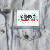 World Caroler mit grünen Musiknoten und blauem Sch Button (Insitu)