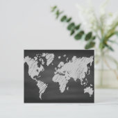 World Chalkboard Karte (Stehend Vorderseite)