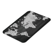 World Chalkboard Karte Magnet (Linke Seite)