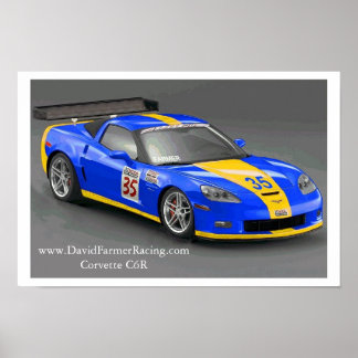 World Challenge C6 Z06 Corvette Poster
