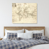 World Chart Leinwanddruck (Insitu (Schlafzimmer))