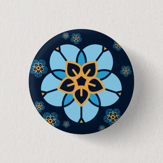 World Childless Week Abzeichen mehrfache Blume (na Button (Vorderseite)