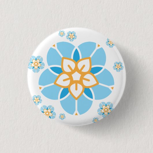 World Childless Week Abzeichen mehrfache Blume (we Button (Vorderseite)