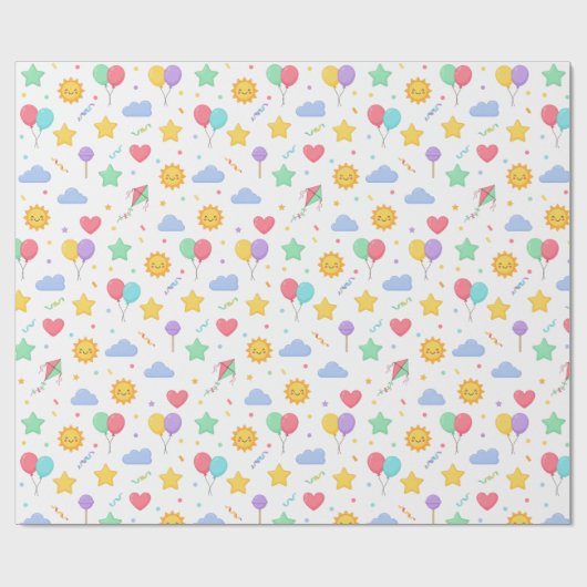 World Children’s Day Wrapping Paper Geschenkpapier (Flach)