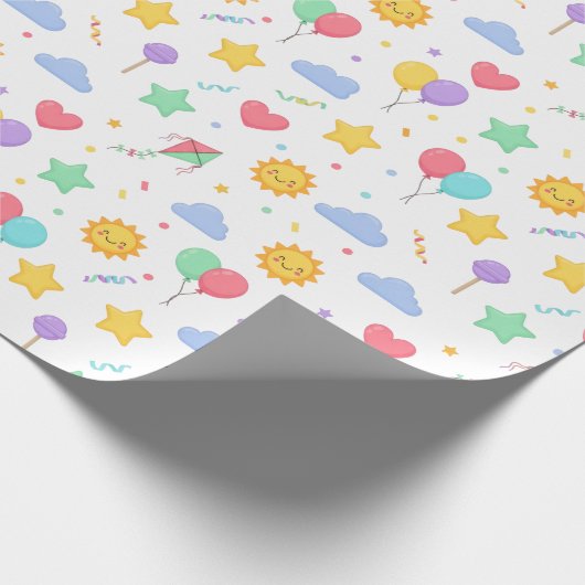 World Children’s Day Wrapping Paper Geschenkpapier (Ecke)