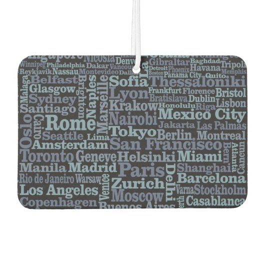 World Cities Auto Lufterfrischer (Vorderseite)
