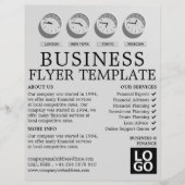 World Clocks, Business & Finance Advertising Flyer (Vorne)