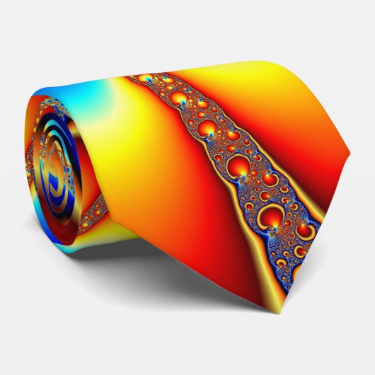 World Collide - Fraktal Krawatte (Gerollt)