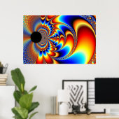 World Collide - Fraktal Poster (Heimbüro)