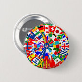 World Country Flag Darts Board game Travls Bulls Button (Vorne & Hinten)