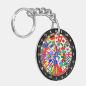 World Country Flag Darts Board game Travls Bulls Schlüsselanhänger (Vorderseite links)