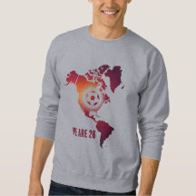 World Cup 2026 Amerika Soccer Karte Sweat Hoodie
