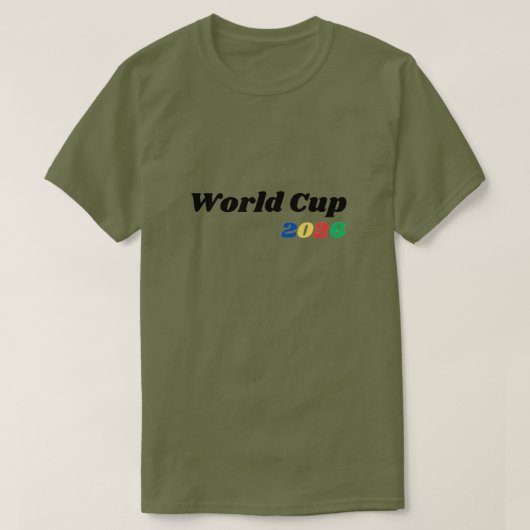 World Cup 2026 Soccer Football Fan Tee (Design vorne)