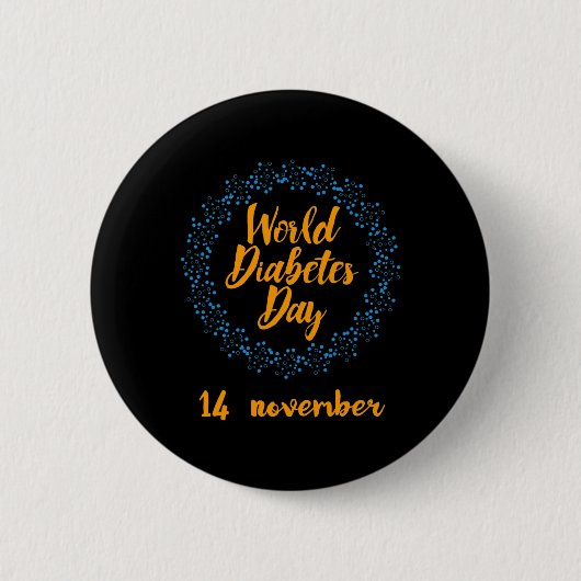 World Diabetes Day Button (Vorderseite)