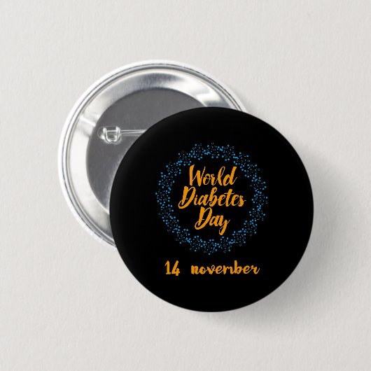 World Diabetes Day Button (Vorne & Hinten)