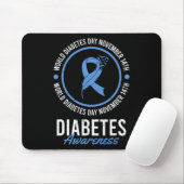 World Diabetes Day November Disease Awareness Insu Mousepad (Mit Mouse)