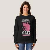 world does revolve around cats Cat Sweatshirt (Vorne ganz)