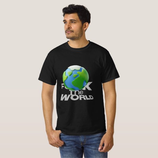 World Domination in Progress 🌍 T-Shirt (Vorne ganz)