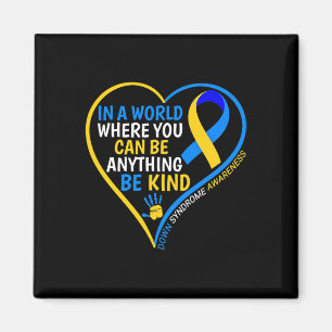 World-Down-Syndrom Day Be-Down-Syndrom im Krieg Magnet