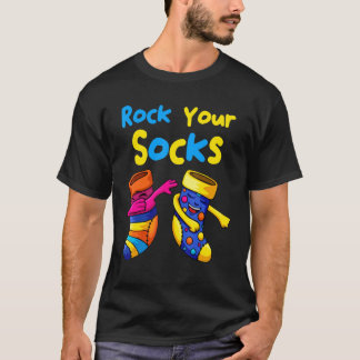 World Down Syndrom Day Rock Your Socks Awareness T-Shirt